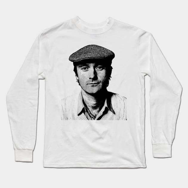 Young Phil Collins Long Sleeve T-Shirt by idontwannawait